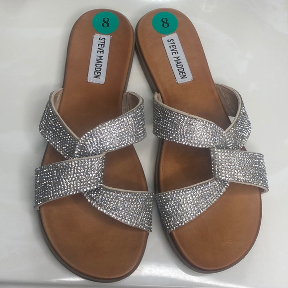 Madden Nisha R Steve Madden Sandals Nickel Rhinestones Steve